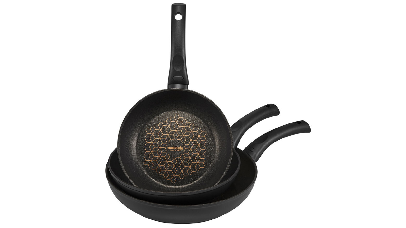 Essteele 3 Pack of Per Salute 20cm/24cm/28cm Skillet Set - Black
