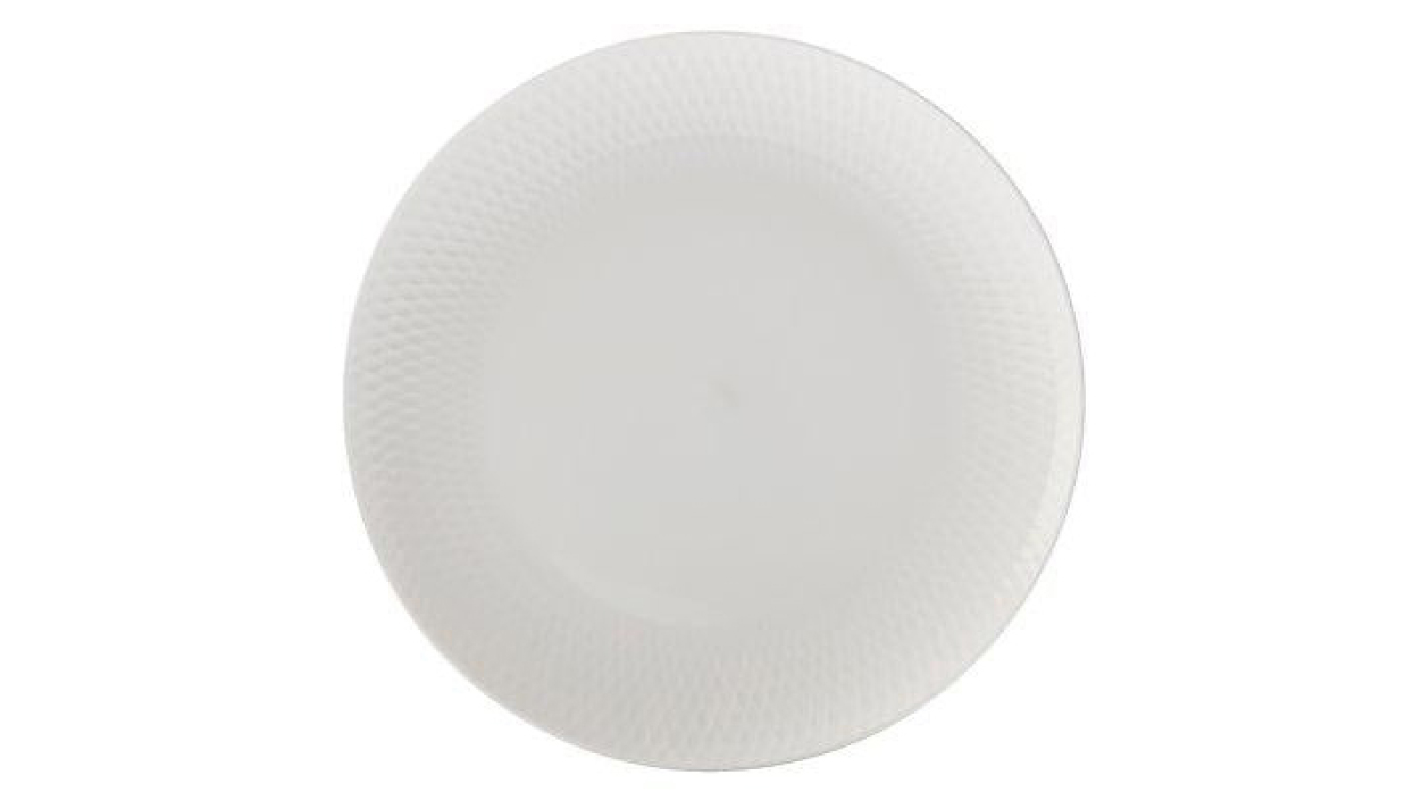 Maxwell and Williams 18cm Basics Porcelain Diamonds Side Plate - White