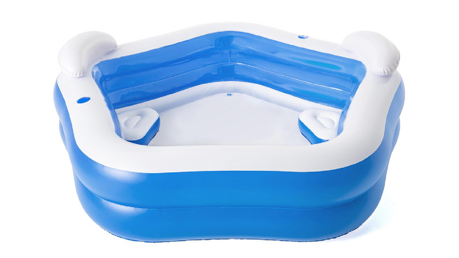 Bestway Kids  213 x 206cm Inflatable Pool Above Ground Pools Seat Cushions Cup Holder