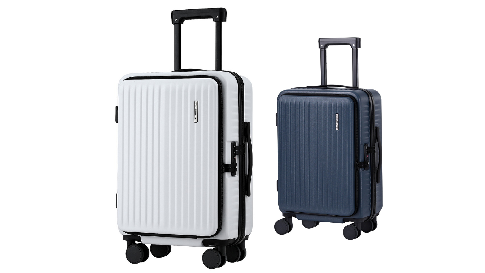 Wanderlite 20 Inch Carry On Front Pocket Luggage Suitcase