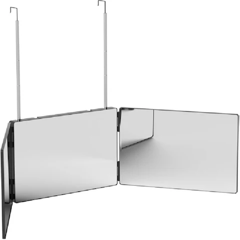 Embellir Trifold Mirror Makeup Portable with Height Adjustable
