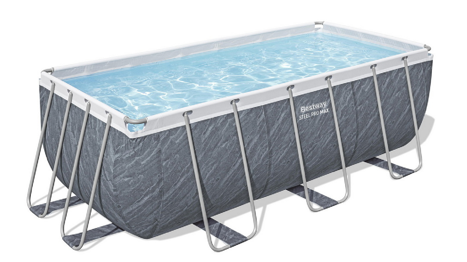 Bestway 412 x 201 x 122cm Swimming Pool  Steel Frame Pool Set with Pump Ladder