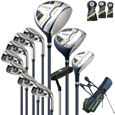 Costway Complete Right Hand Golf Club Set for Men with Stand Bag Putter and Headcovers