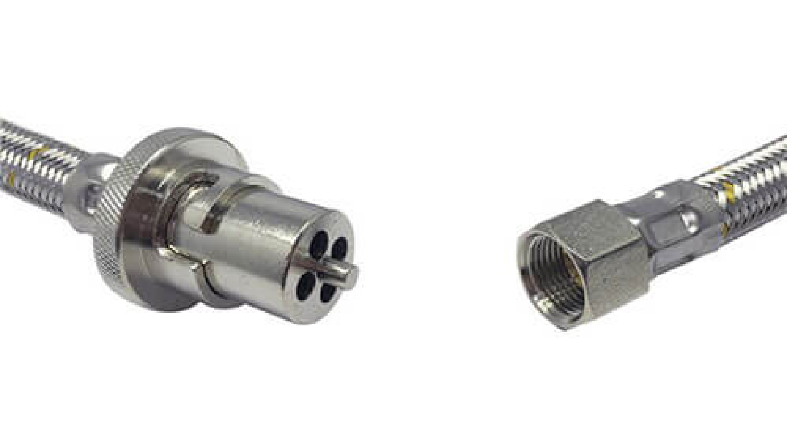 Latestbuy SS Braided Gas Hoses Bayonet 3/8 in SAE  - 2000mm