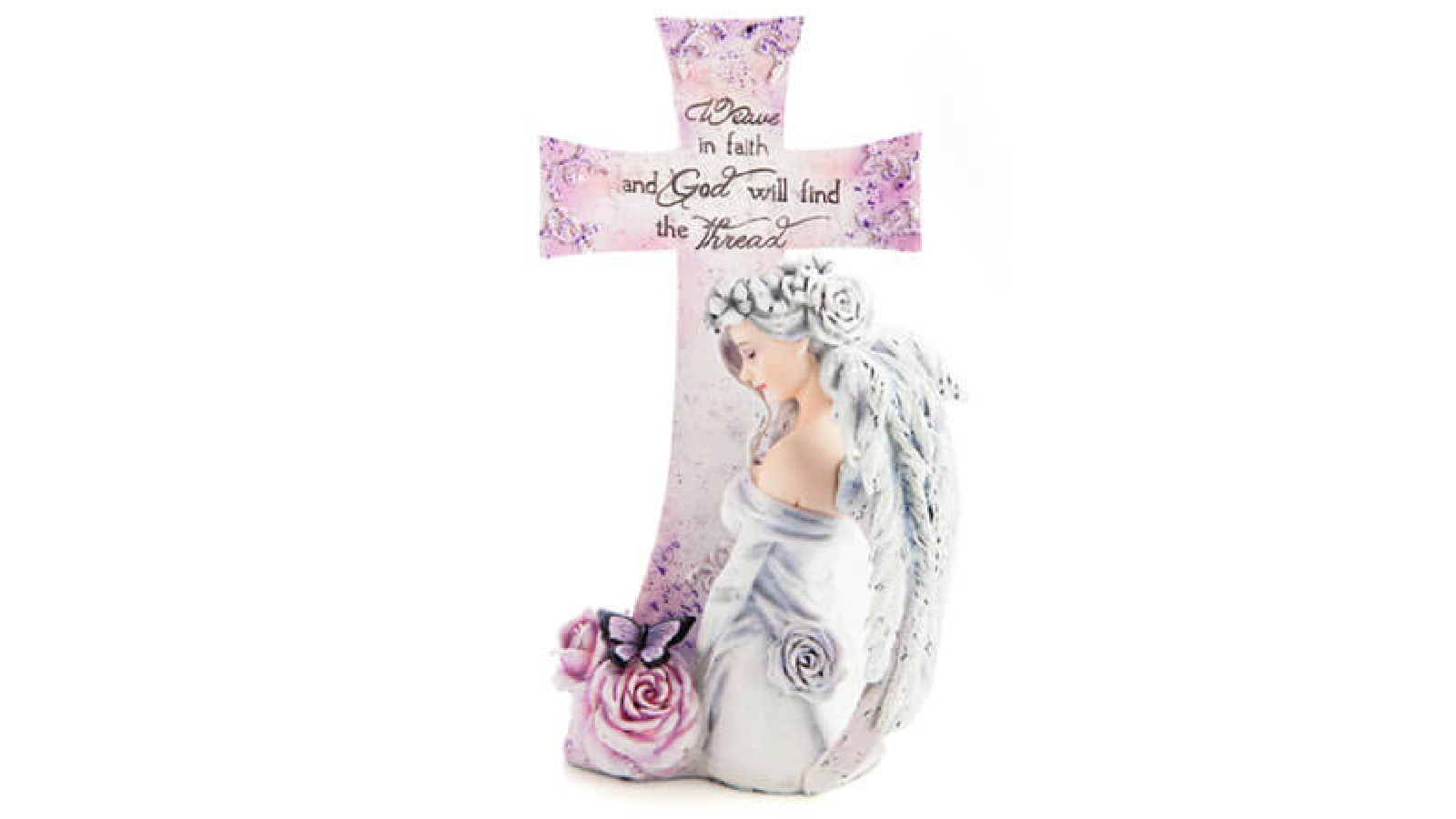 Latestbuy Cross Ornament by Jessica Galbreth Weave in Faith