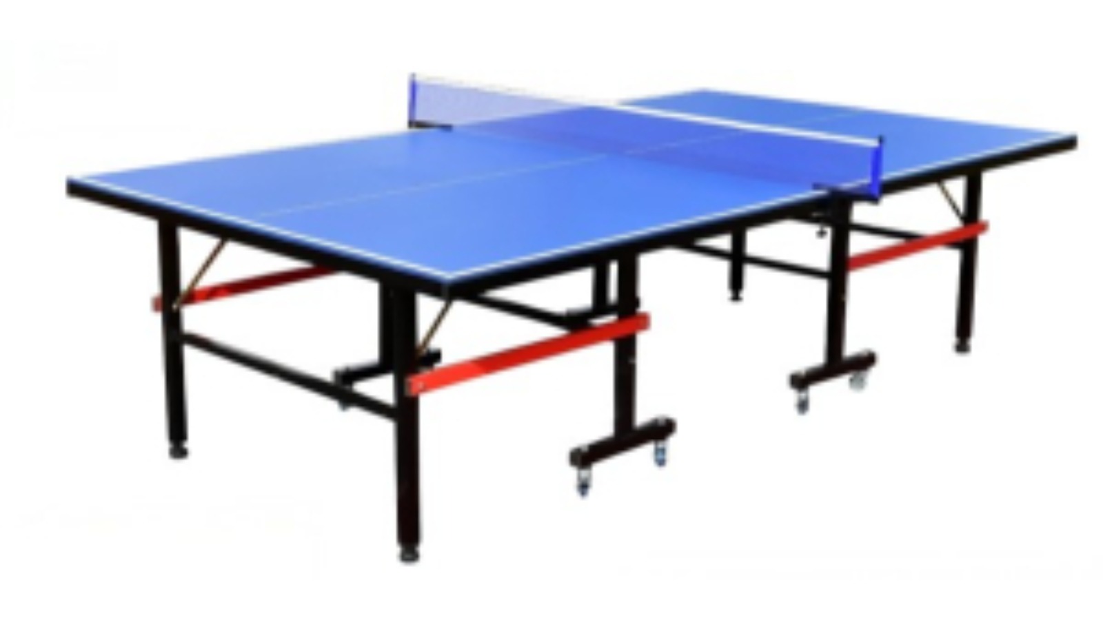 TopOne Sports 1.6cm MDF Top Steel Leg Outdoor Tennis Ping-pong Table with Accessories Package - Blue