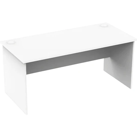 Xavier Furniture White Collins Wooden Executive Office Desk - 150cm
