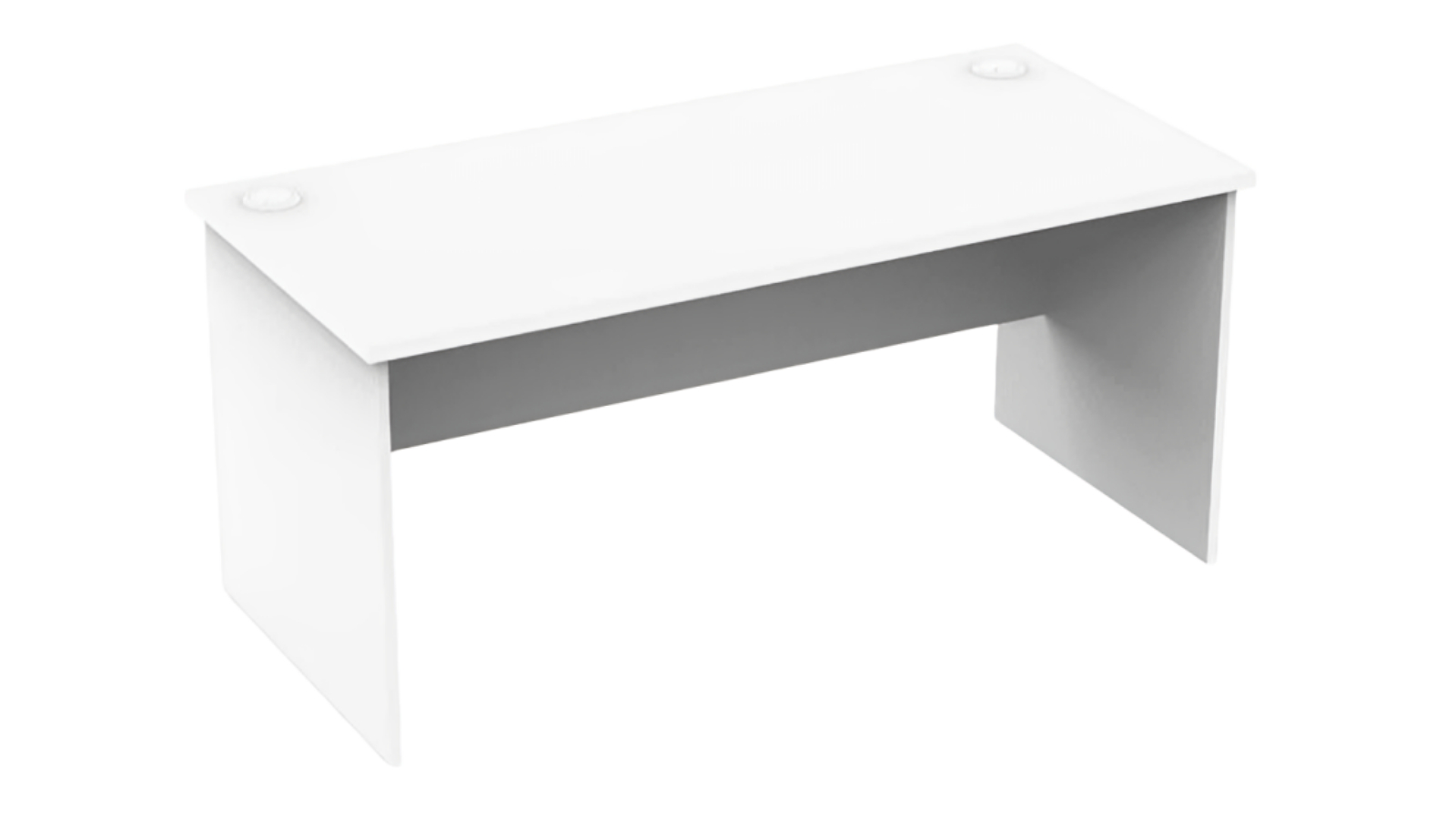 UBIZ Furniture White Collins Wooden Executive Office Desk