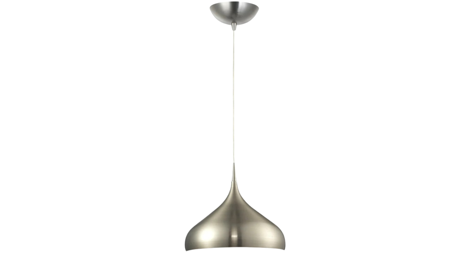 Zara Dome Shape Pendant Light - Satin Nickel