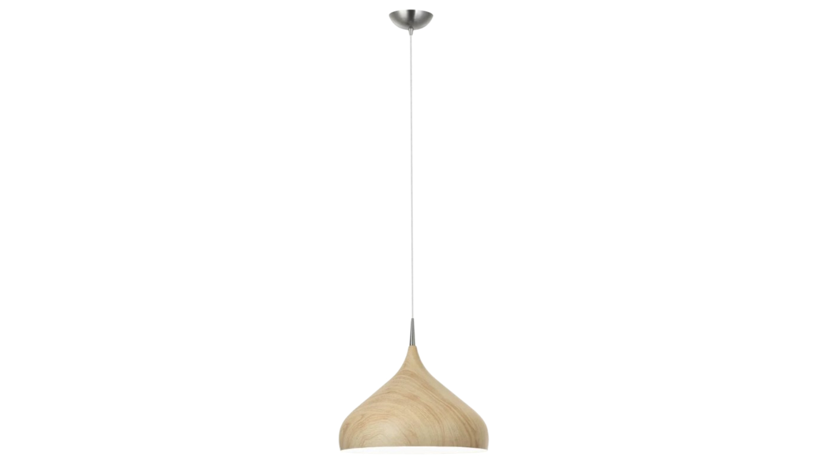Zara Oak Wood Dome Shape Pendant Light