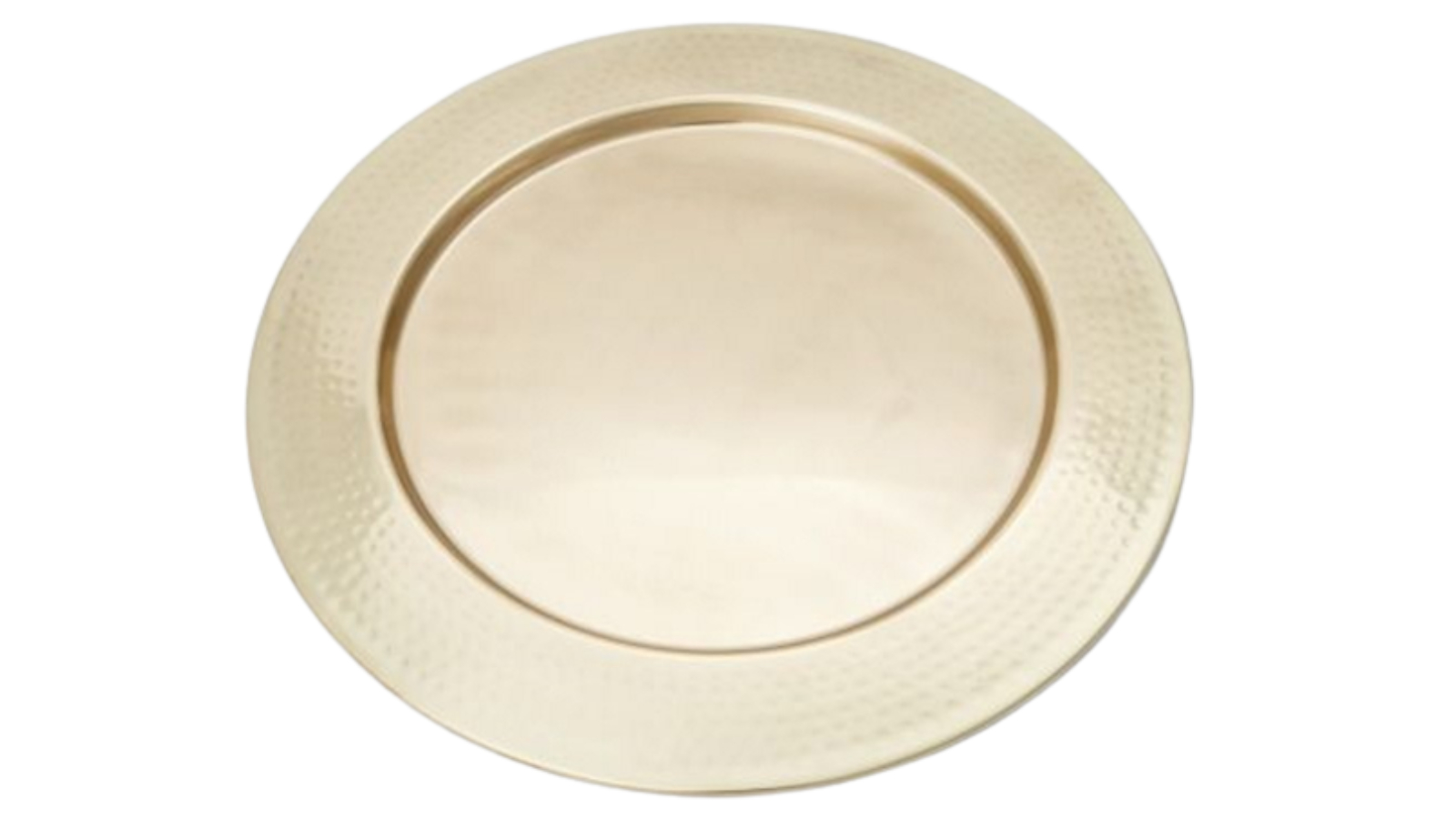 SSH Collection Discus Round Wide Serving Tray - Hammered Bronze - Small