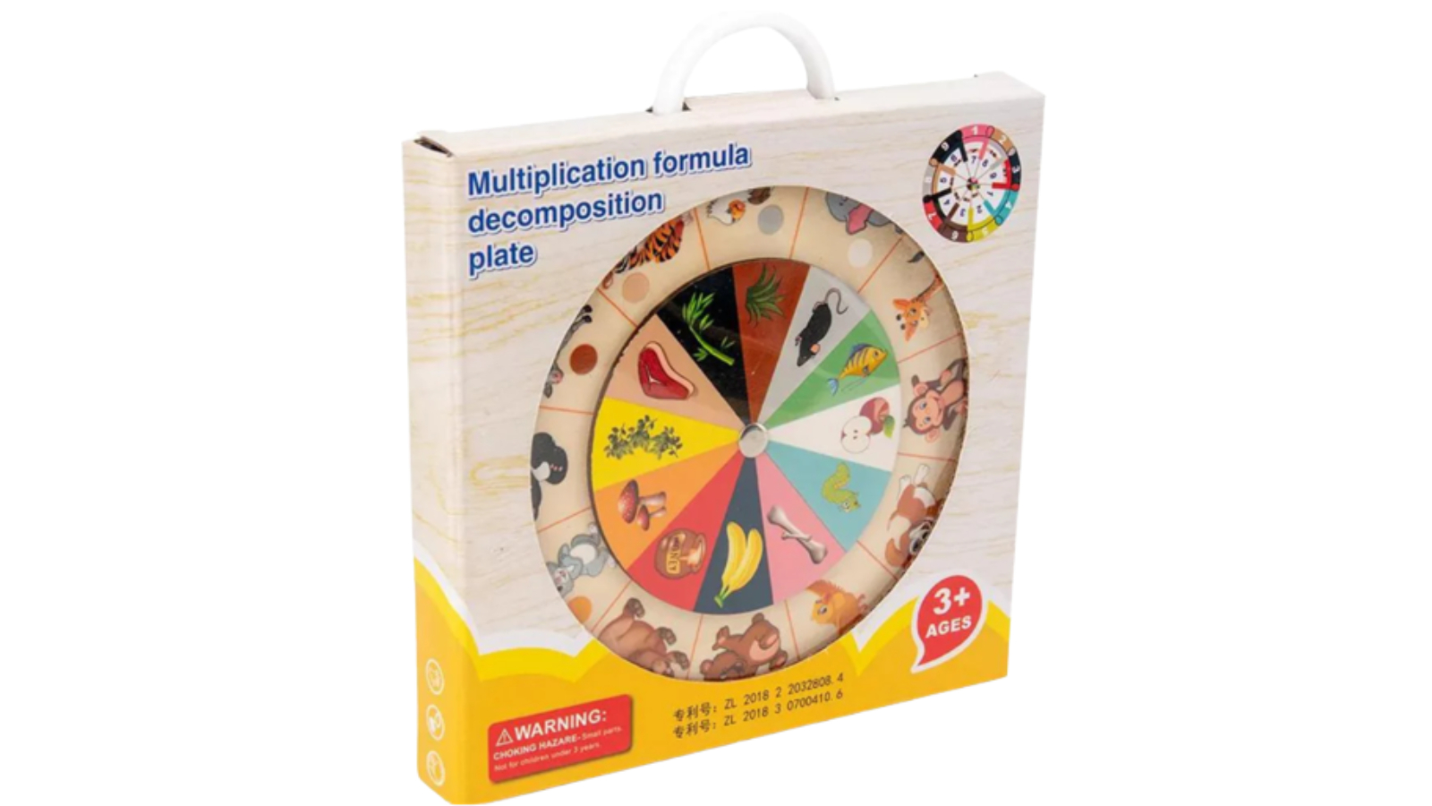 Learning Plate Megajoy Kids Montessori Multifunctional Double-Sided Learning Plate ...
