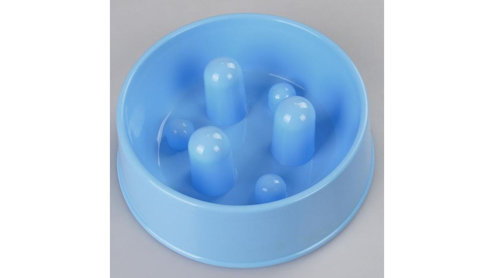 YES4PETS Pet Anti Gulp Feeder Bowl Dog/Cat Dish - Blue