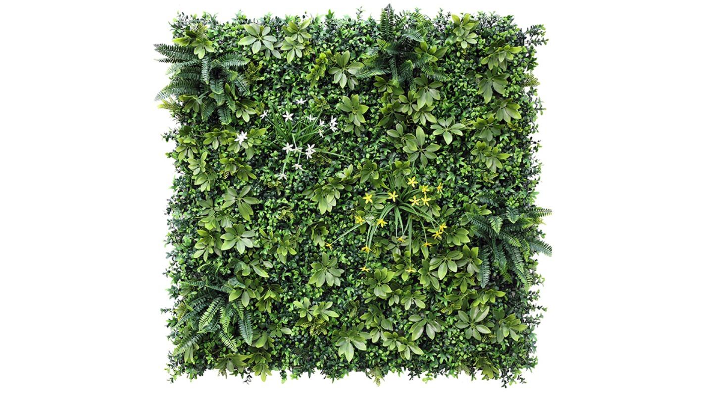 YES4HOMES Artificial Plant Wall Grass Panel Vertical Garden Foliage Tile Fence Green