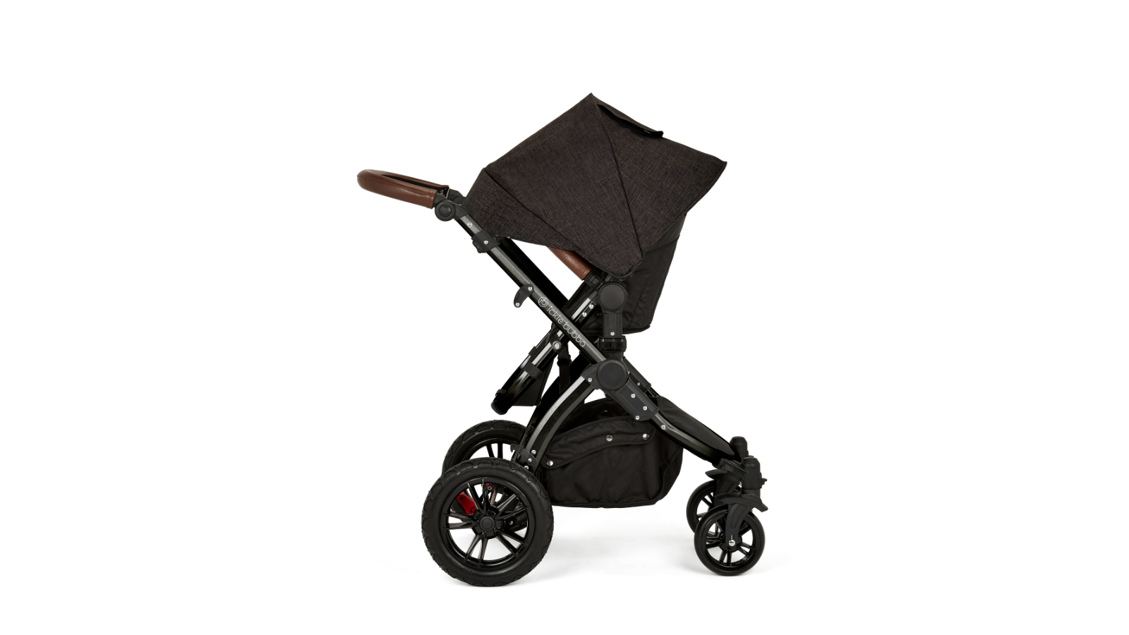 Ickle Bubba All-in-One Stomp V3 4-Wheel Pram Black/Black/Tan