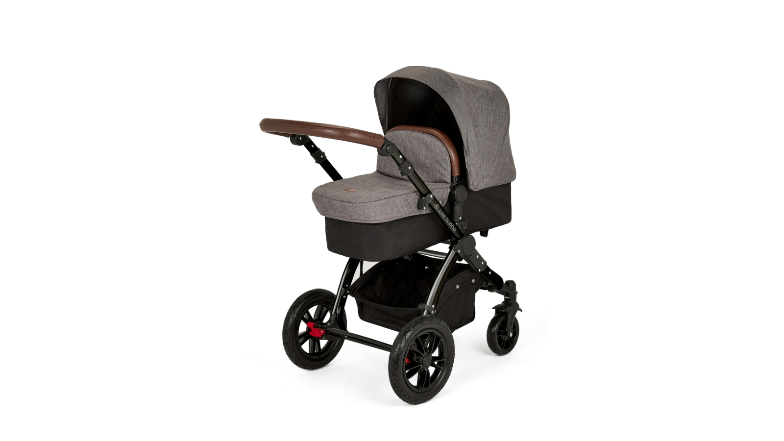 Ickle Bubba All-in-One Stomp V3 4-Wheel Pram Black/Graphite Grey