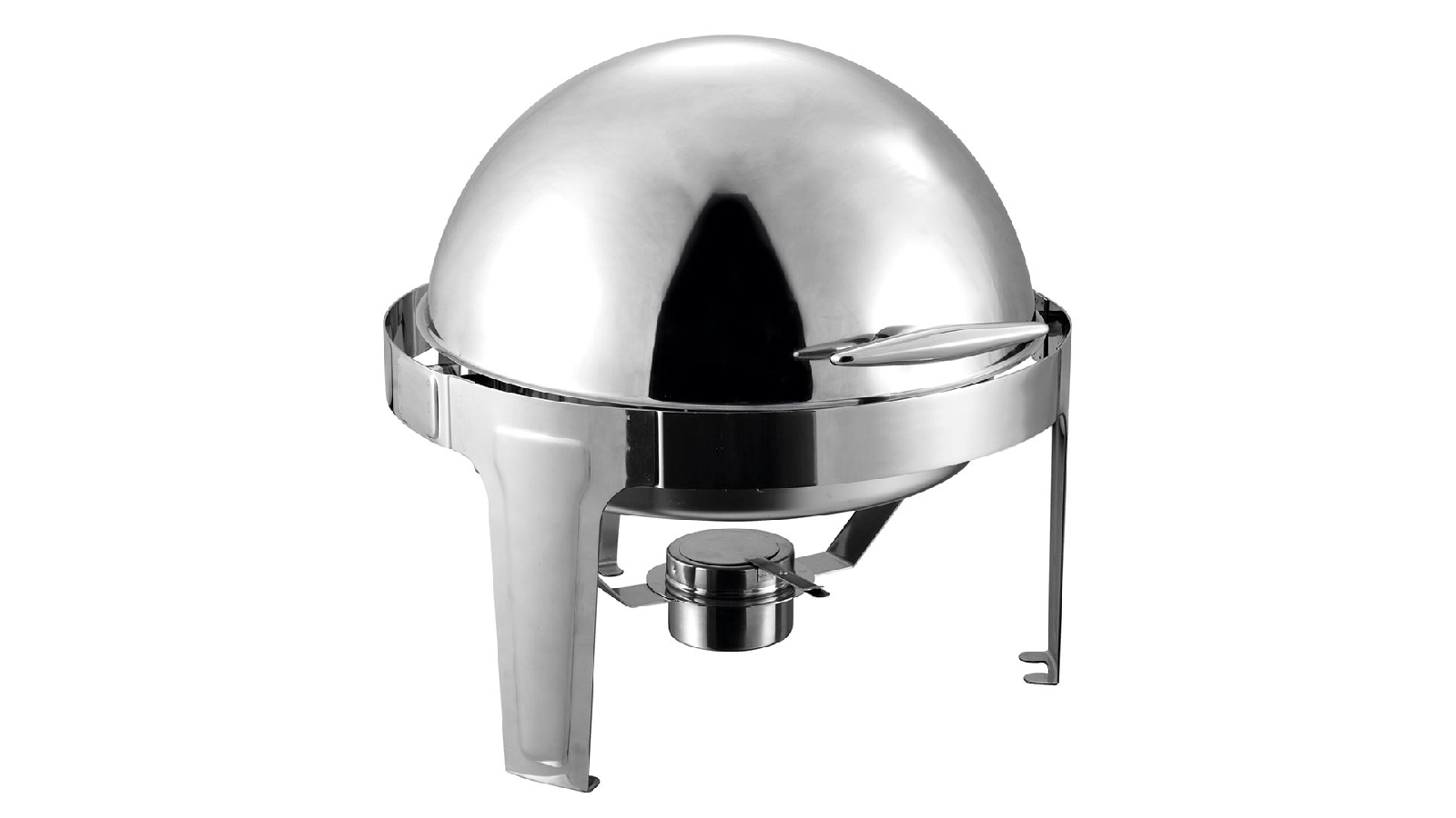 SOGA 6L Stainless Steel Chafing Food Warmer Catering Dish Round Roll Top