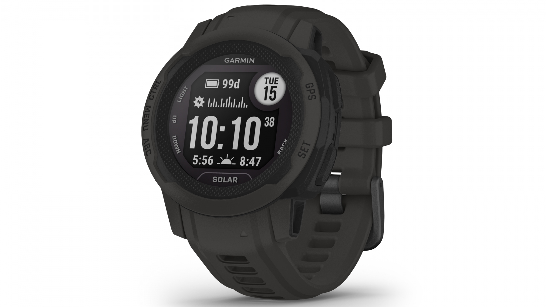 Garmin Instinct 2S Solar GPS Smart Watch - Graphite