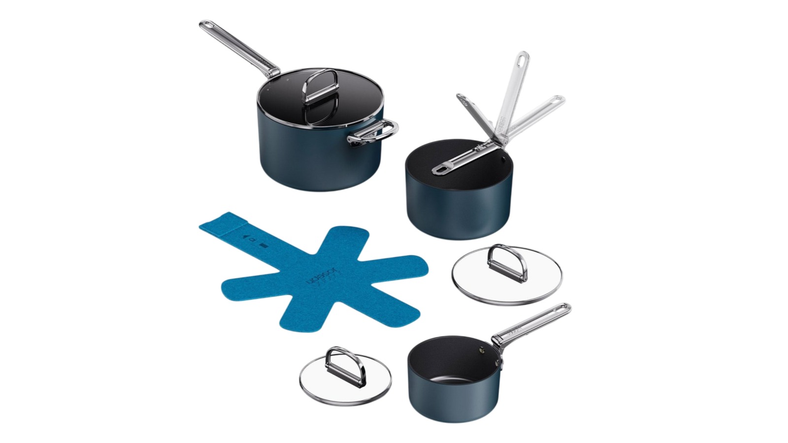 Joseph Joseph Space 3 Piece Non-Stick Saucepan Set