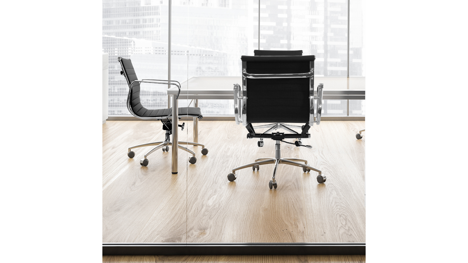 Milano Decor Adjustable Office Chair Mid Back Black Harvey Norman