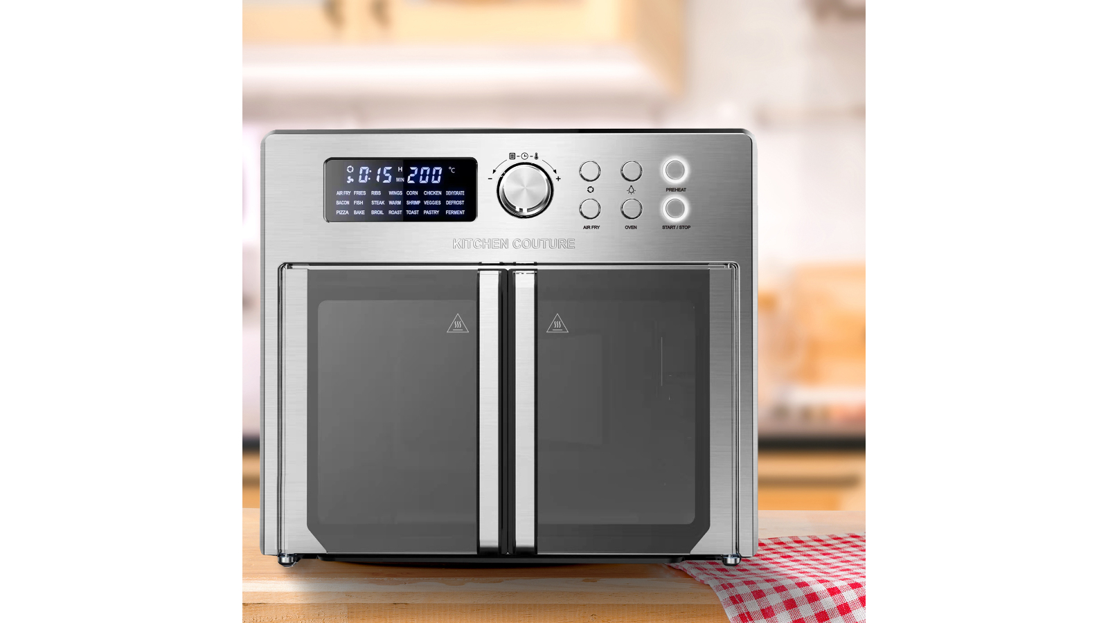 Kitchen Couture 25 Litre French Door Air Fryer Oven Harvey Norman