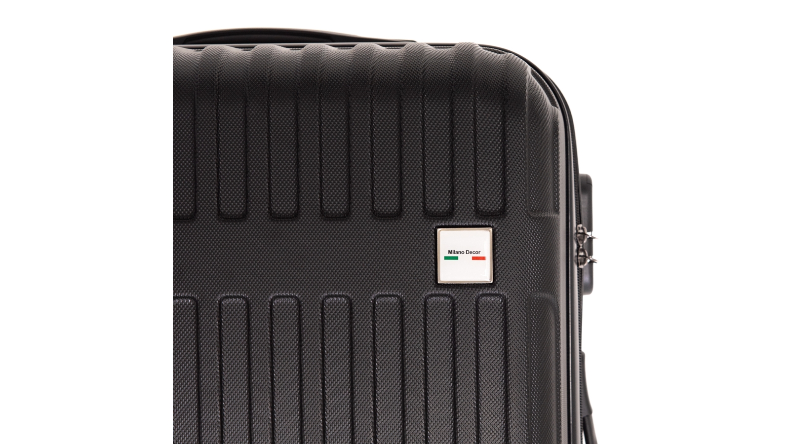 Milano Decor 3 Piece Luggage Set Black Harvey Norman