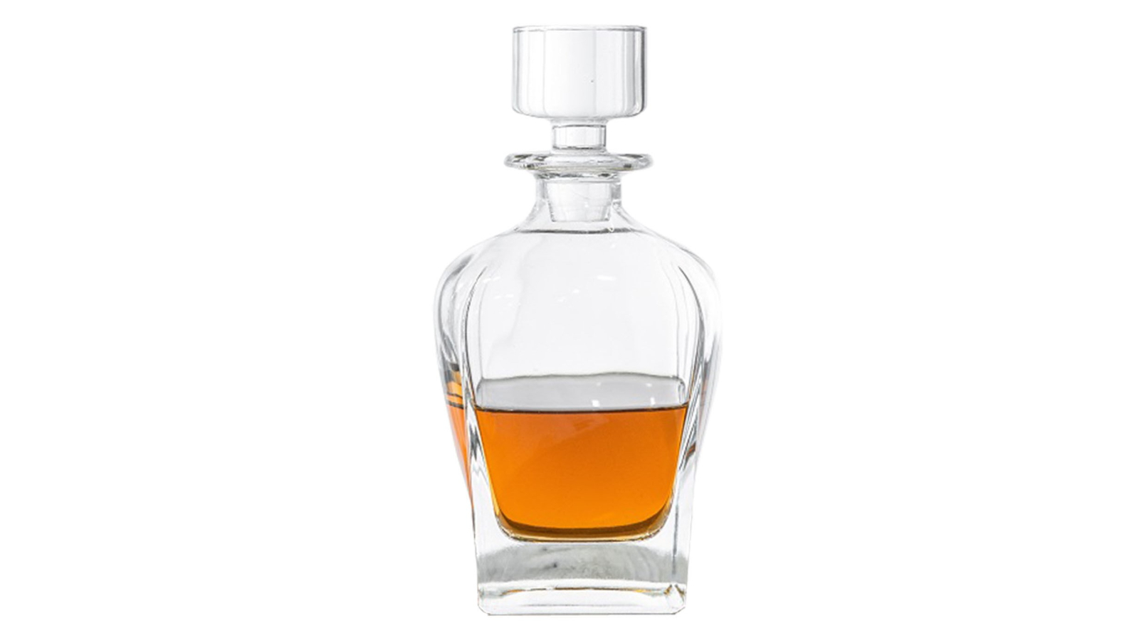 NOVARE Oval Whiskey Decanter Glass Set Harvey Norman
