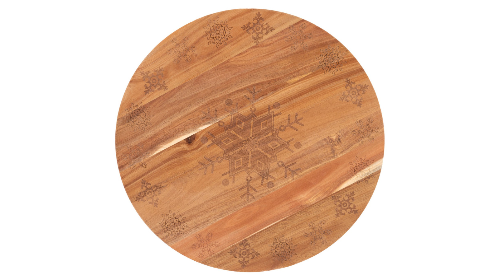 Bread and Butter Wooden Lazy Susan 18inch Tray