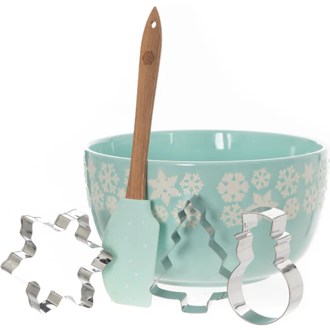 Bread and Butter Mini Mix Bowl Set - Icy Snowflake