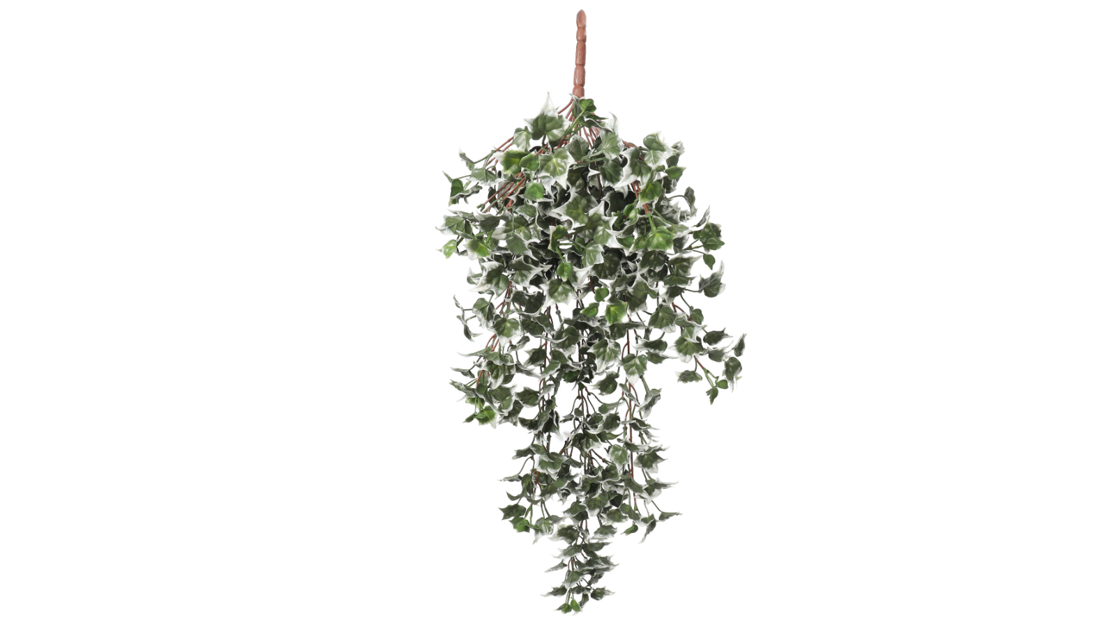 Designer Plants Artifcial Mixed Green/White Tipped Ivy Bush - 80cm