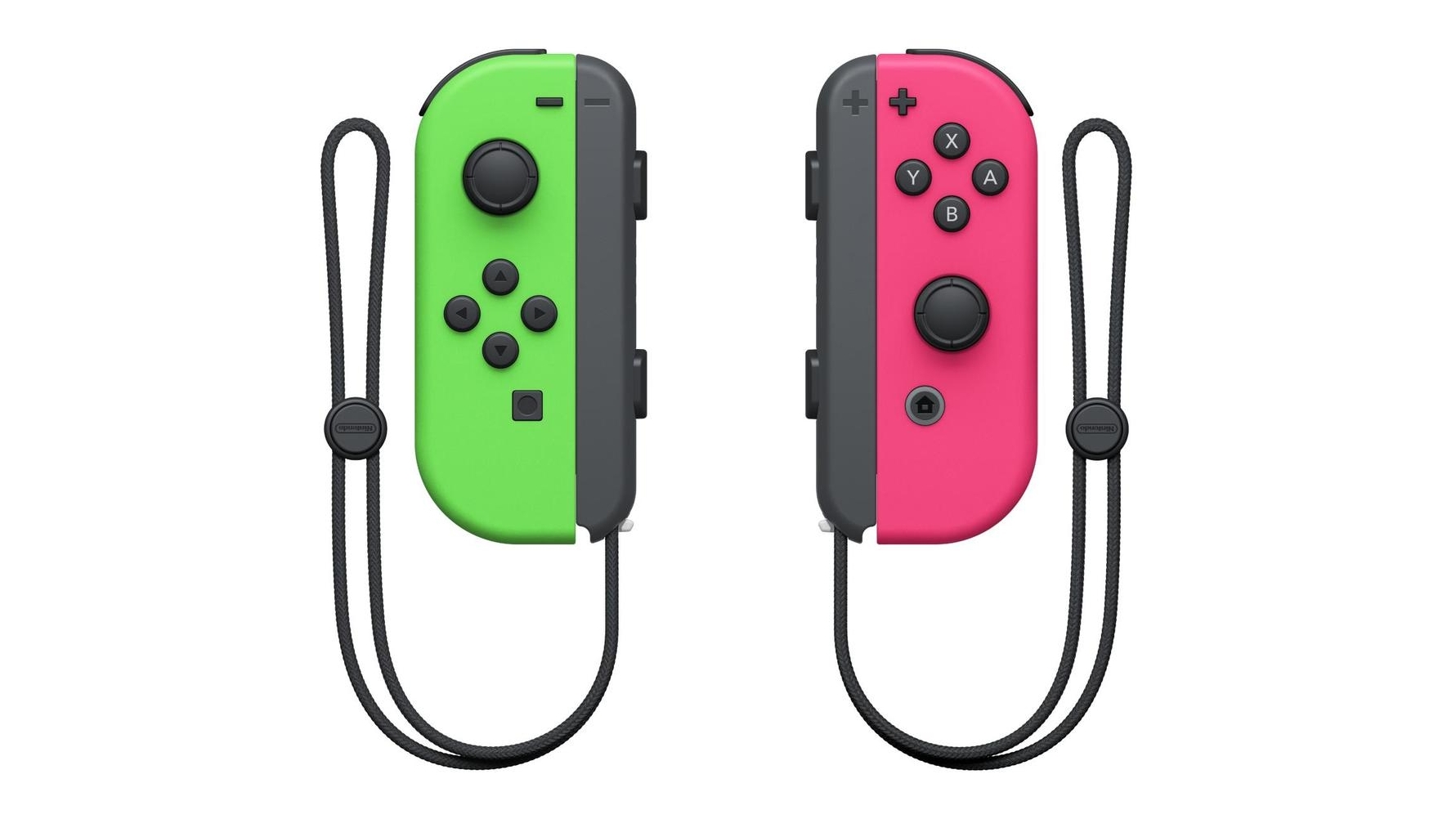 Nintendo Switch JoyCon Controller Pair Neon Pink/Neon Green Harvey