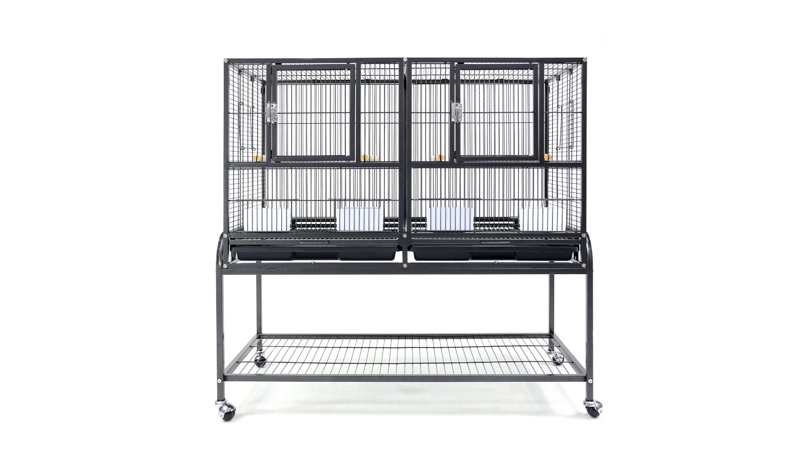 Flyline V2 Single-Double Breeding Cage for Canary, Parakeet, Cockatiel, Lovebird and Finch