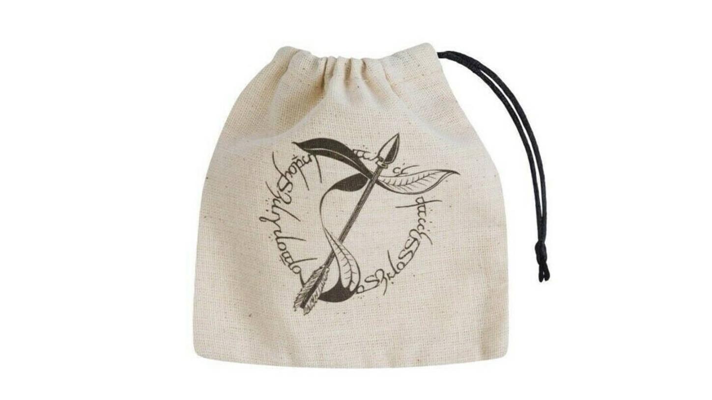 Latest Buys Q Workshop Elvish Basic Dice Bag - Beige/Black