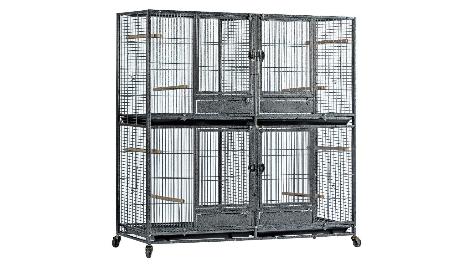 Flyline Breeding Bird Cage for Canary Parakeet Cockatiel Lovebird Finch - X-Large