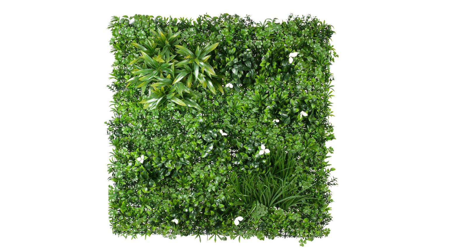 Designer Plants UV Resistant Luxury White Oasis Vertical Garden - 100 x 100cm