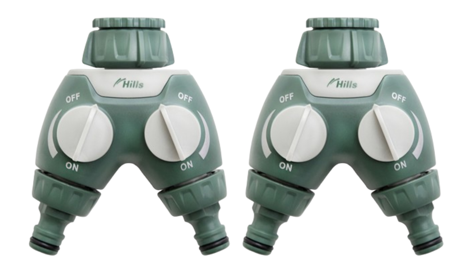 Hills Two Way Hose Tap Adaptor - Pack of 2