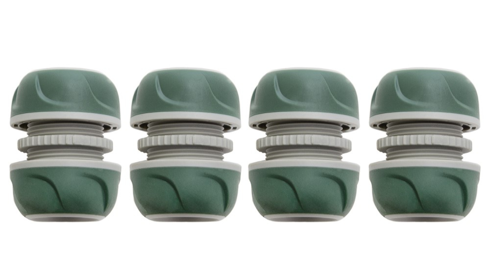 Hills 4 Piece UV Protected Hose Joiner Mender - Green/Grey