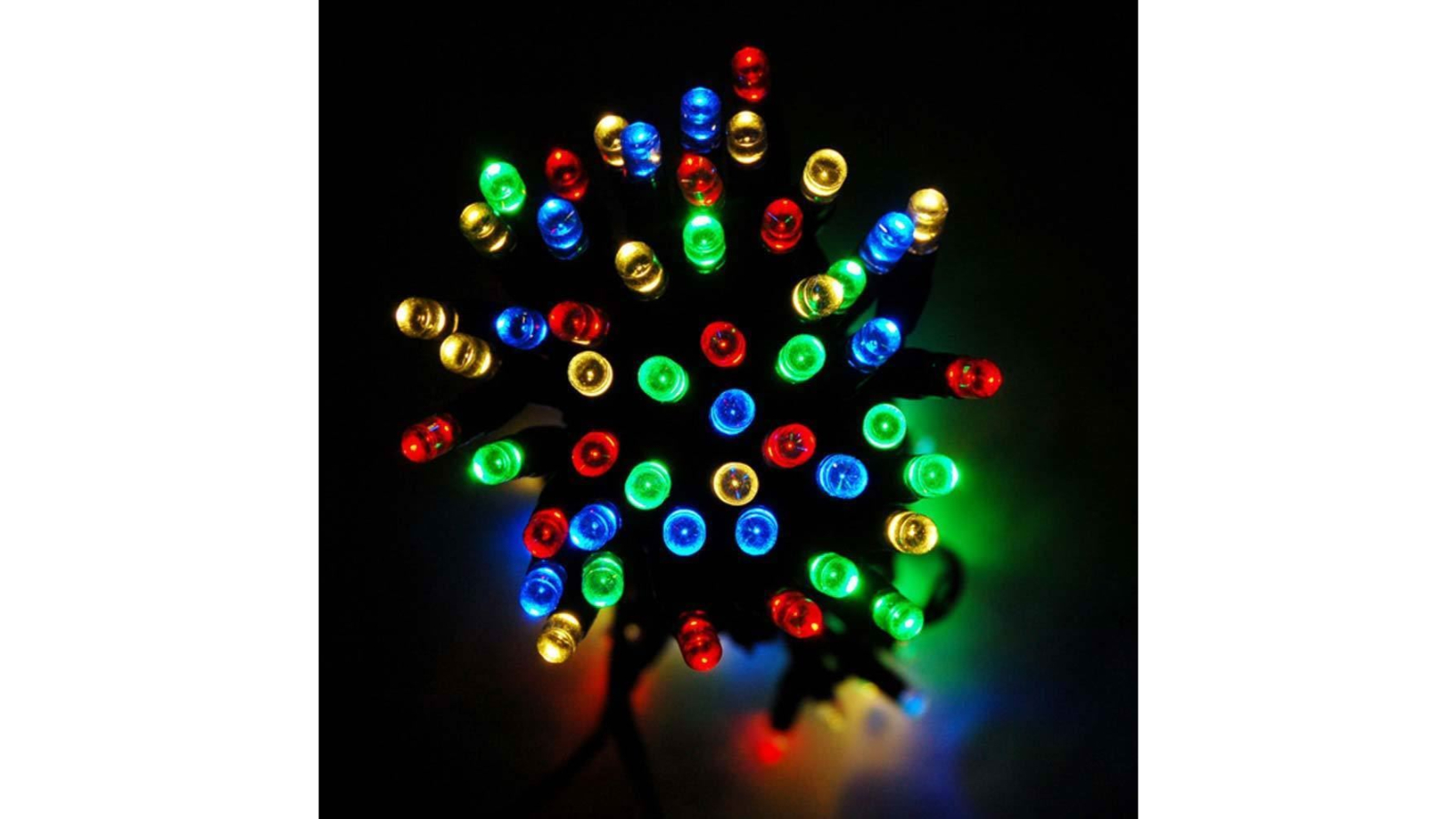 Lights Fiesta 8 Functions 100 Fairy String Solar LED - Multi-Coloured ...
