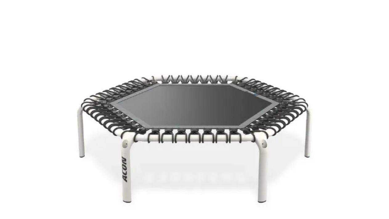 ACON 1.41metre Hexagon Rebounder Fitness Trampoline - White