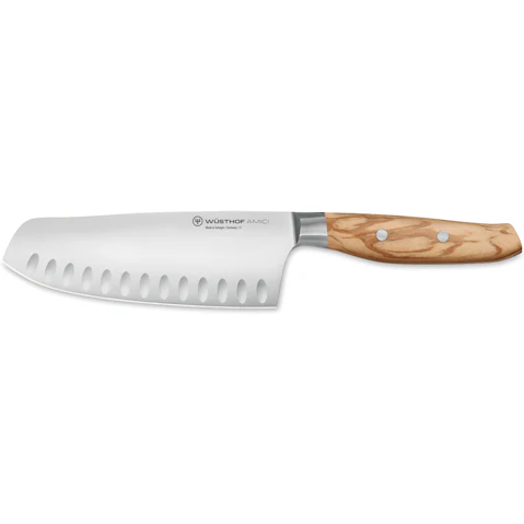 Wusthof Amici Santoku Knife with Hollows - 17cm