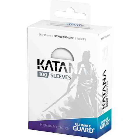 Ultimate Guard Katana Pack of 100 Standard Size Sleeves - White