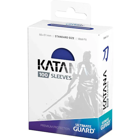 Ultimate Guard Katana Pack of 100 Standard Size Sleeves - Blue