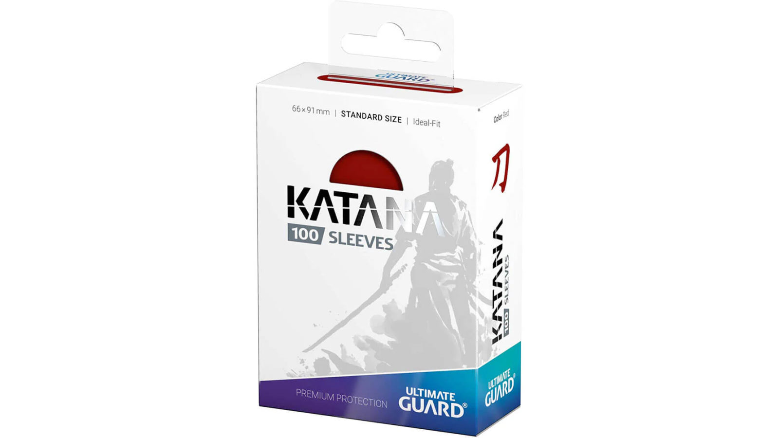 Ultimate Guard Katana Pack of 100 Standard Size Sleeves - Red