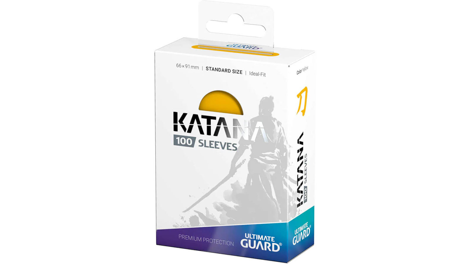 Ultimate Guard Katana Pack of 100 Standard Size Sleeves - Yellow