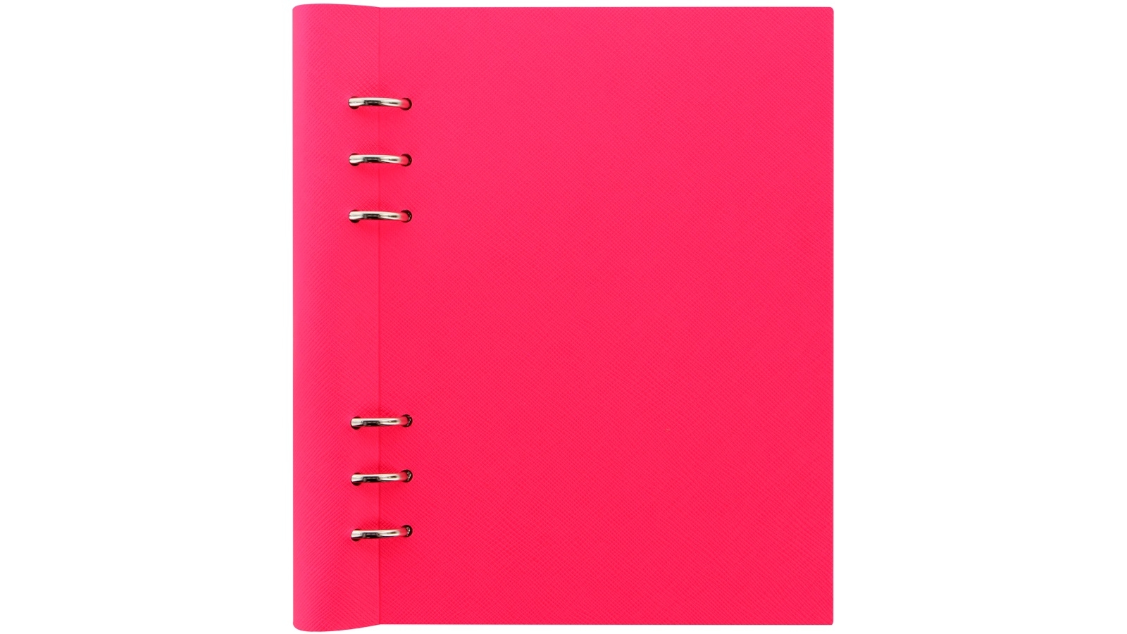 Filofax A5 Clipbook Saffiano Fluoro Notebook - Pink