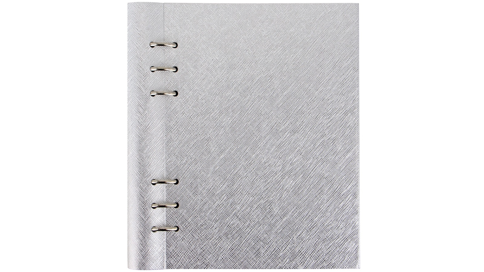 Filofax A5 Saffiano Metallic Clipbook - Silver