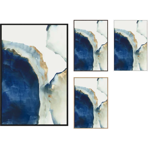 La Grolla Shapes of Blue Watercolor I Gallery Wall Art