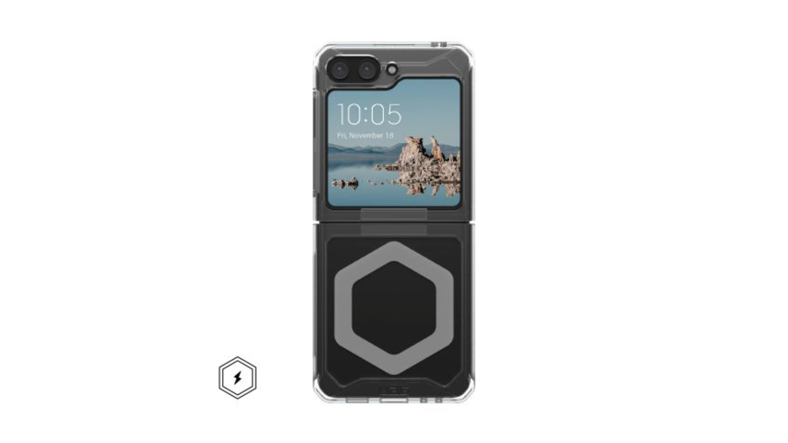 UAG Plyo Pro Phone Case for Samsung Galaxy Z Flip 5 - Ice/Silver