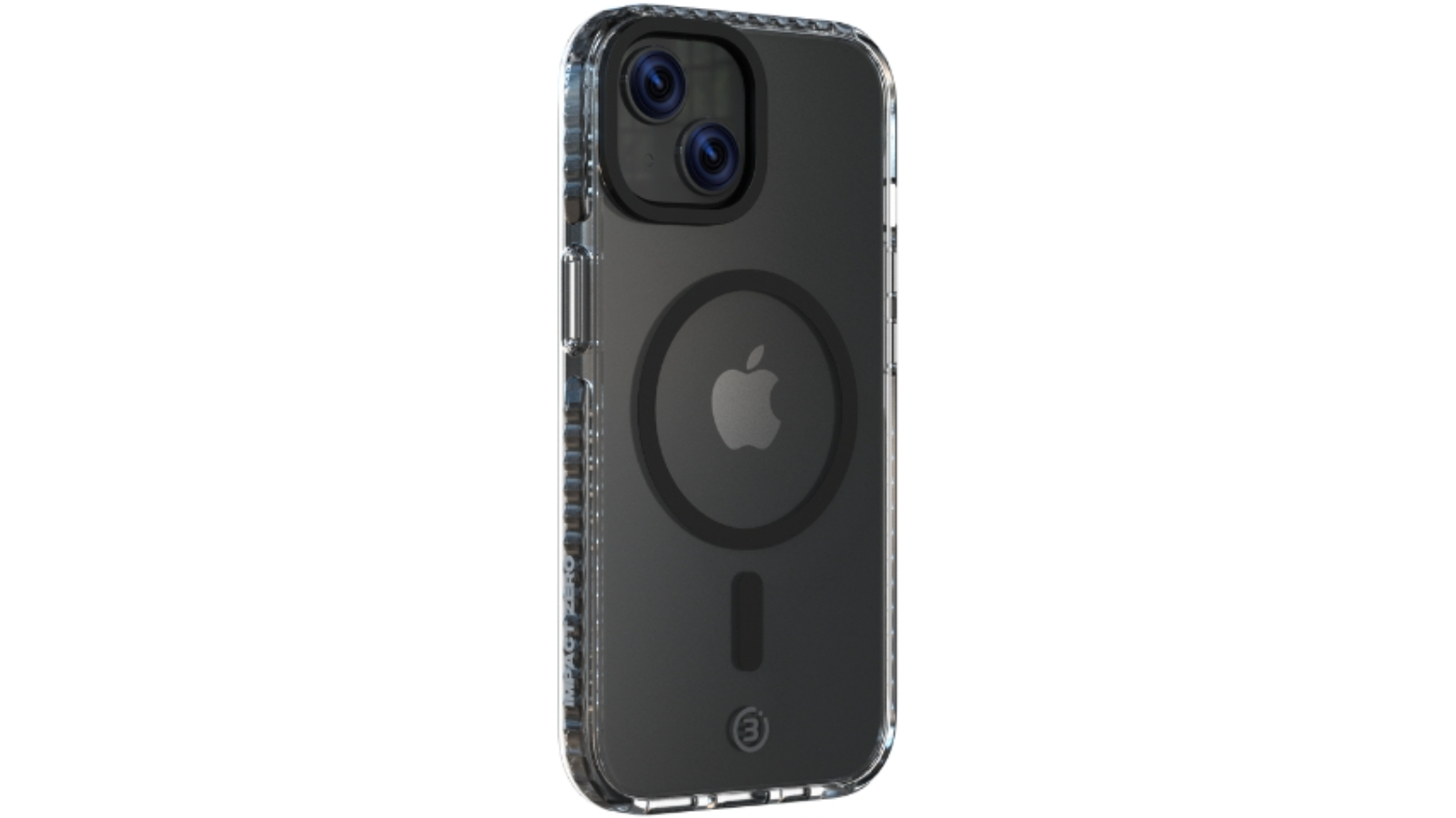 3SIXT iPhone 15 Plus and 15 Pro Max PrismShield Classic Phone Case - Clear Black