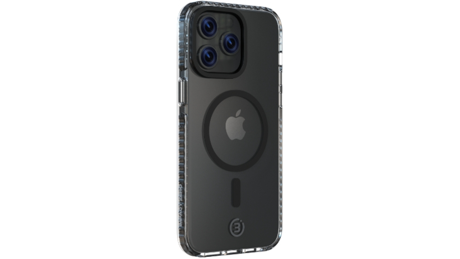 3SIXT iPhone 15 Plus and 15 Pro Max PrismShield Essential Phone Case - Clear Black